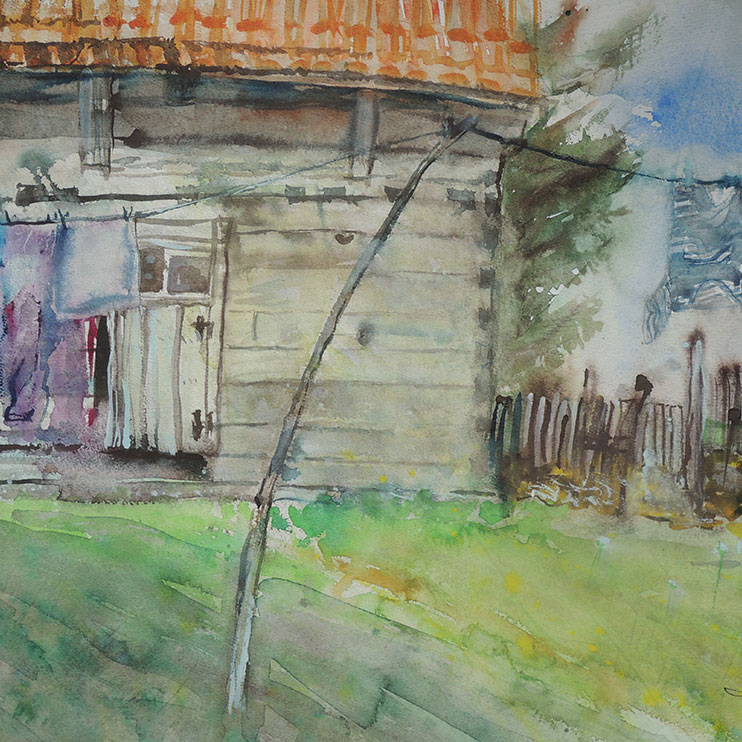 Die Scheune :: Aquarell