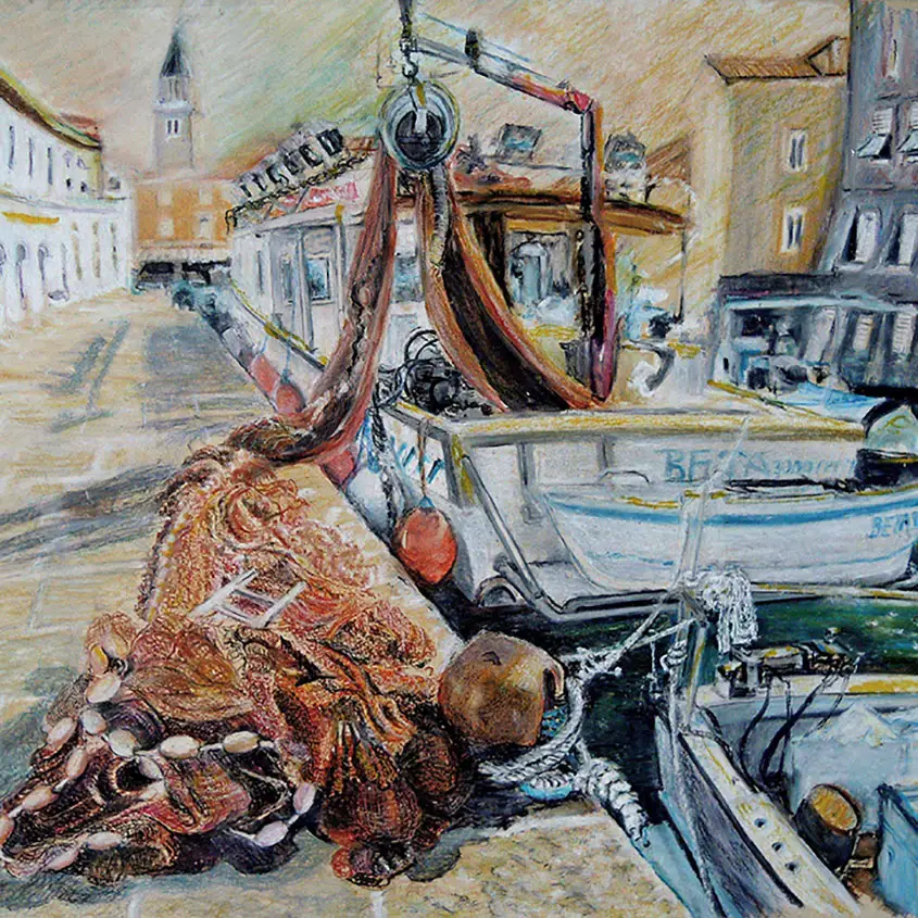Muggia :: Größe 50cm x 70cm :: Pastell