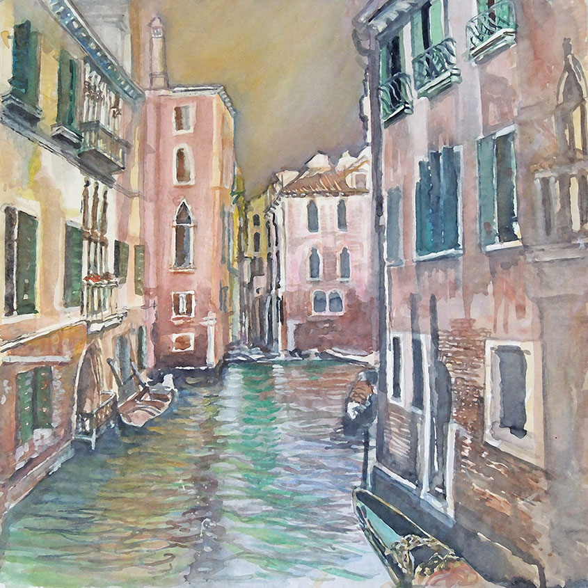 Venedig :: Größe 40cm x 40cm :: Aquarell