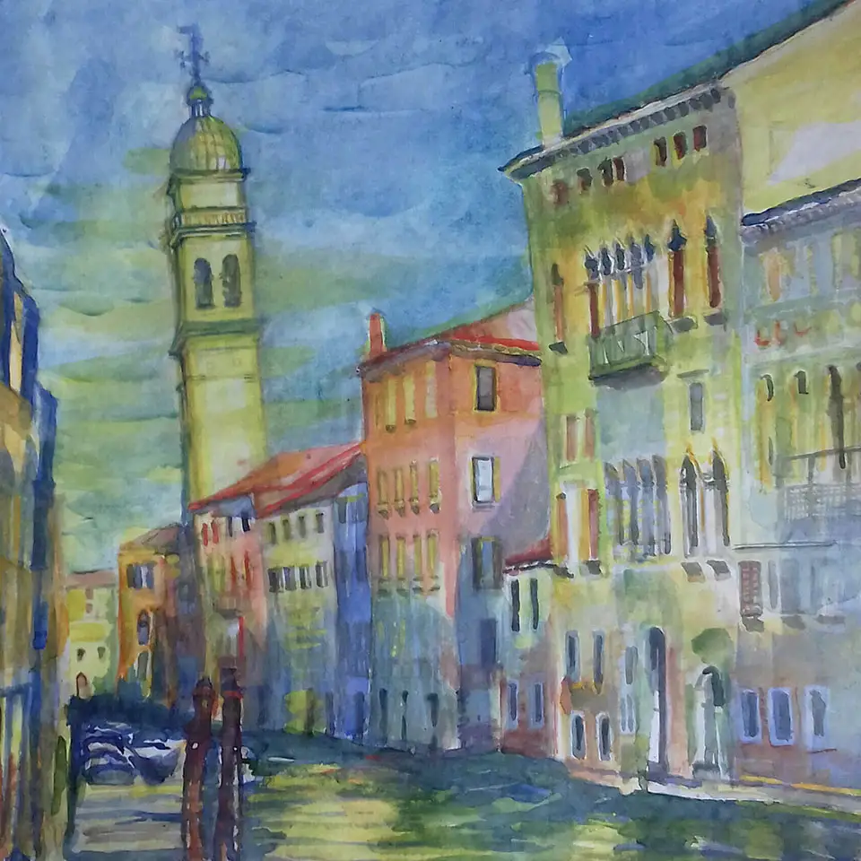 Venedig :: Größe 48cm x 40cm :: Aquarell