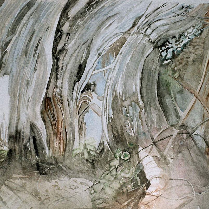 Baumwelten :: Größe 35cm x 47cm :: Aquarell