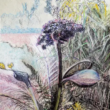 Schlosspark Dennenlohe II :: Größe 76cm x 52cm :: Pastell