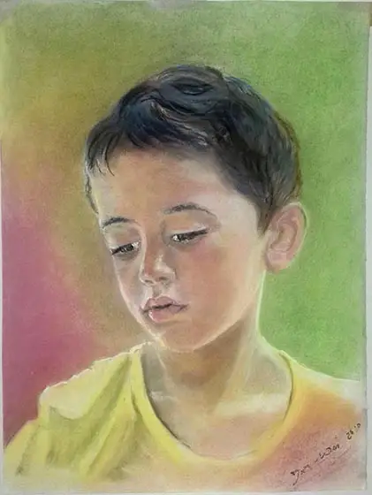 Auftragsarbei: Kinderporträt :: Größe 56cm x 47cm :: Pastell