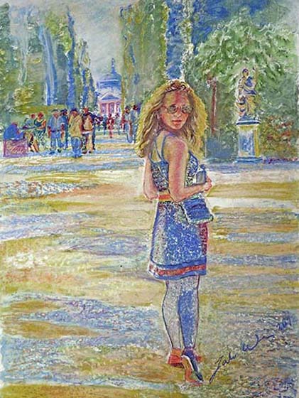 Sanssouci :: Größe 100cm x 70cm :: Aquarell