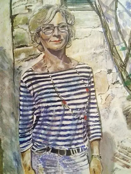 Selbstporträt :: Größe 48cm x 35cm :: Acryl